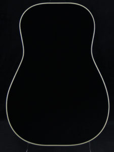 Beard MA-6 resonator guitar back, Tuxedo Black