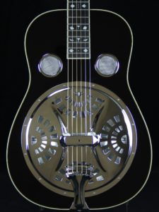 Beard MA-6 resonator guitar, Tuxedo Black front