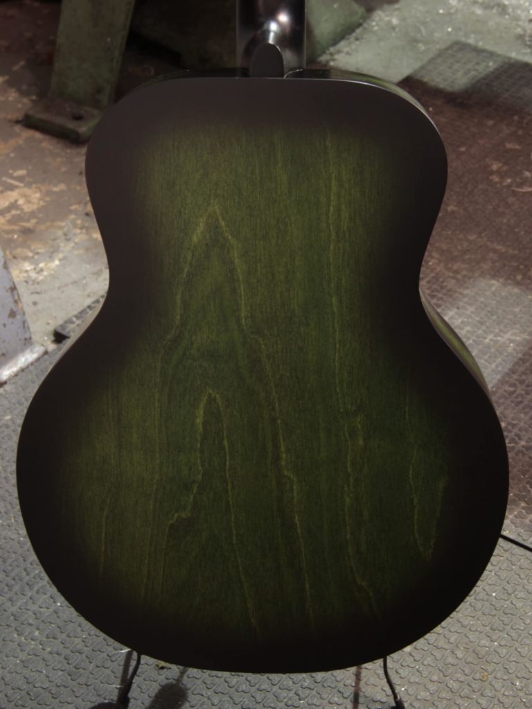 Radio Standard-A resonator guitar back, Emerald green
